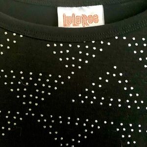 LuLa Roe Black Studded Dress